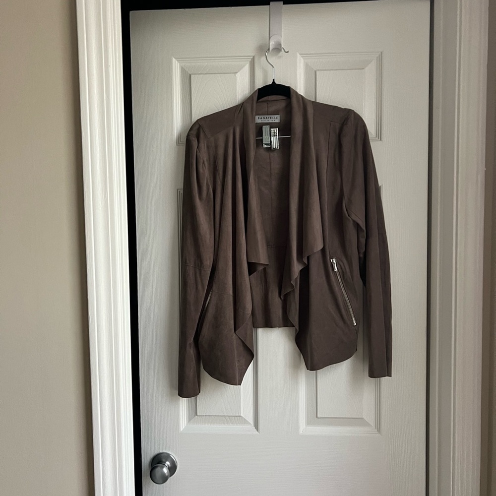 Bagatelle Taupe Draped Jacket